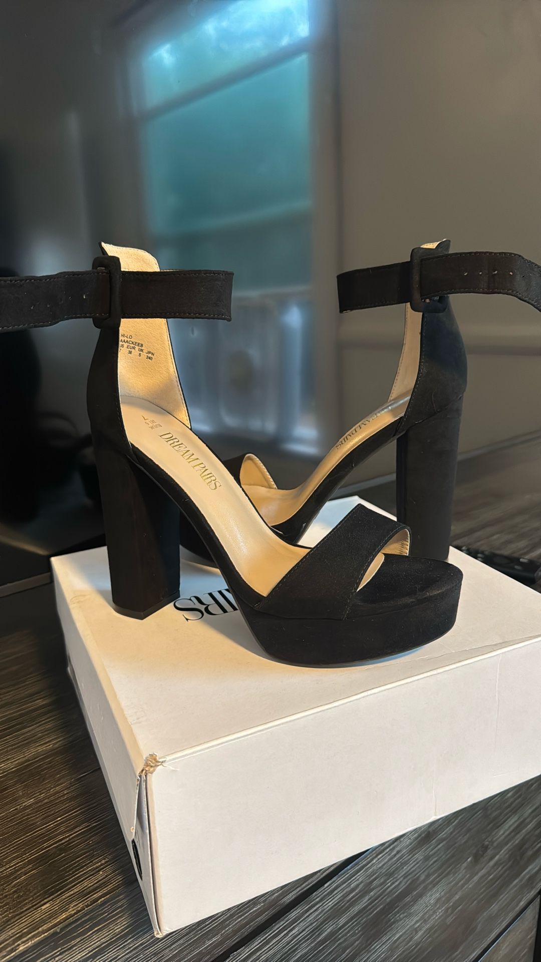 Black/Suede High Heels