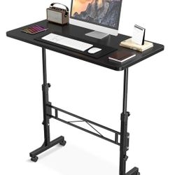 [NWT] 32 Inch Adjustable Portable Rolling Small Portable Computer/ Laptop Desk