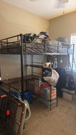 Loft Bed/Desk with Mattress