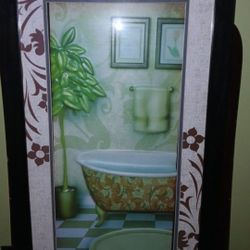 New 3D Picture For Bathroom Decor Showing Bathtub 