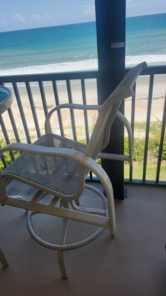 Chairs And Table. Used At Beach Condo On Padio.