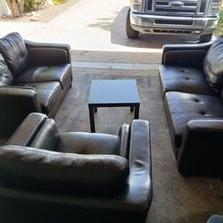  Sofa set leather