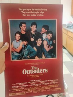 New poster of the classic 80s film the outsiders 12x18