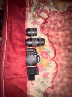 Canon t8i Camera Body w/ EF 70-200mm and EF-S 18-55mm