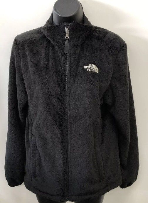 The North Face Women's Osito Fleece Black Full Zipper Jacket Size Med Like New 