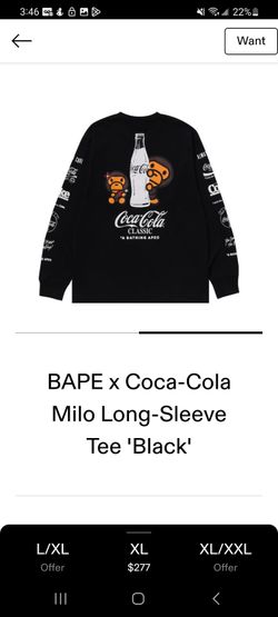 Baby Milo Bathing Ape Mens LS SHIRT