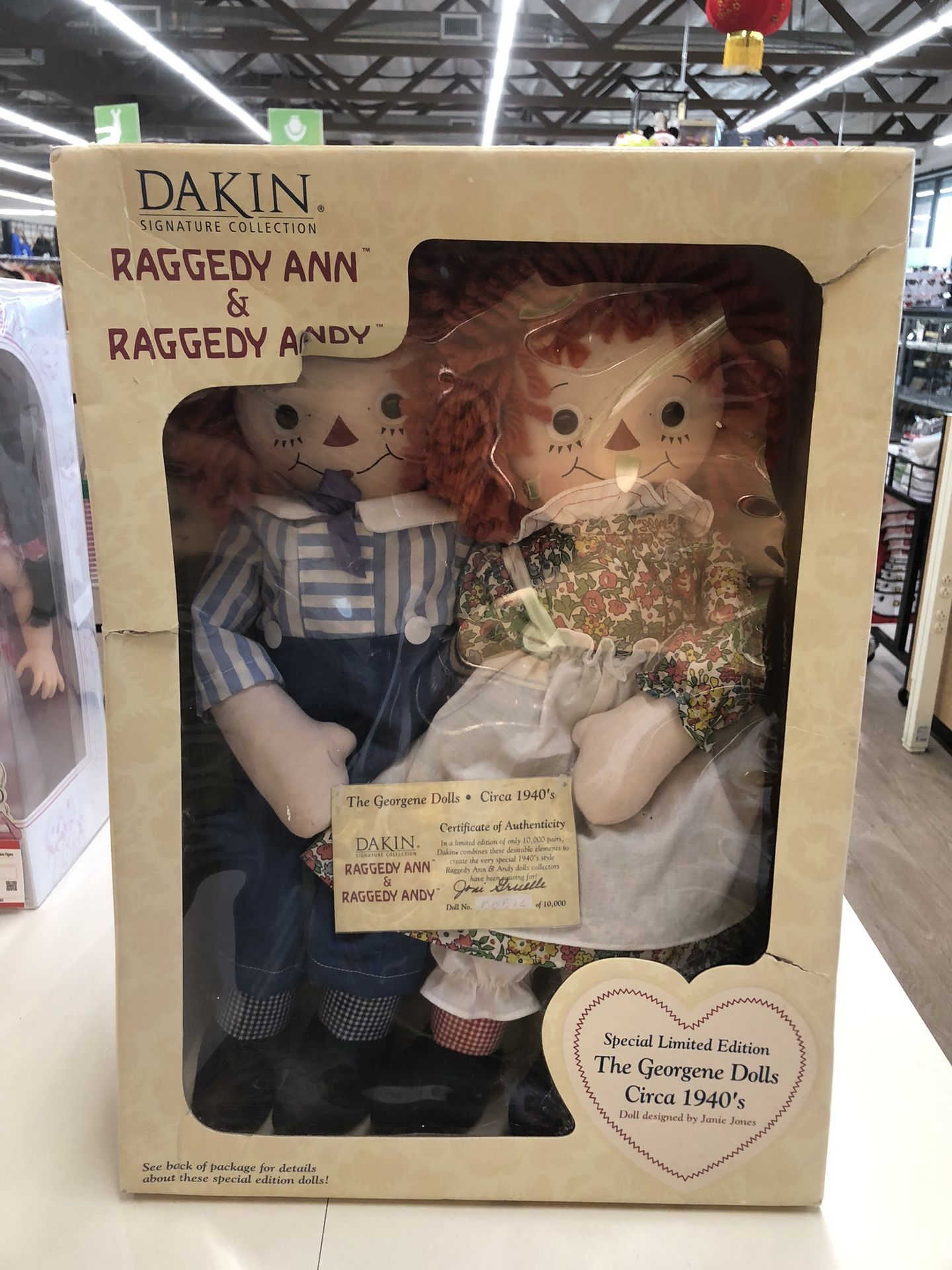 Dakin Raggedy Ann & Raggedy Andy Dolls