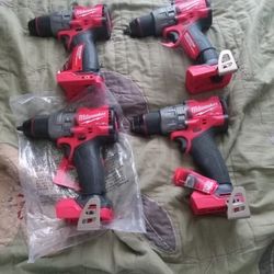 New Milwaukee M18 4thGenerationHammerDrillToolOnly110 Each.