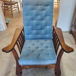 Antique Mission Reclining Chair Tiger Oak Arts and Craft Mission Nice