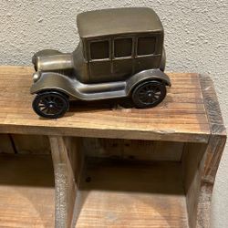 Small Diecast  Vintage Car Piggy Bank.