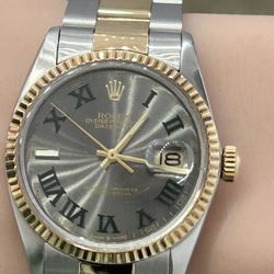 Pre Owned Rolex 36mm Datejust Roman Dial-Quick Set