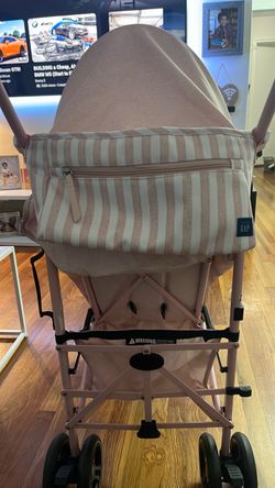 GAP Baby Stroller Pink Striped Canopy