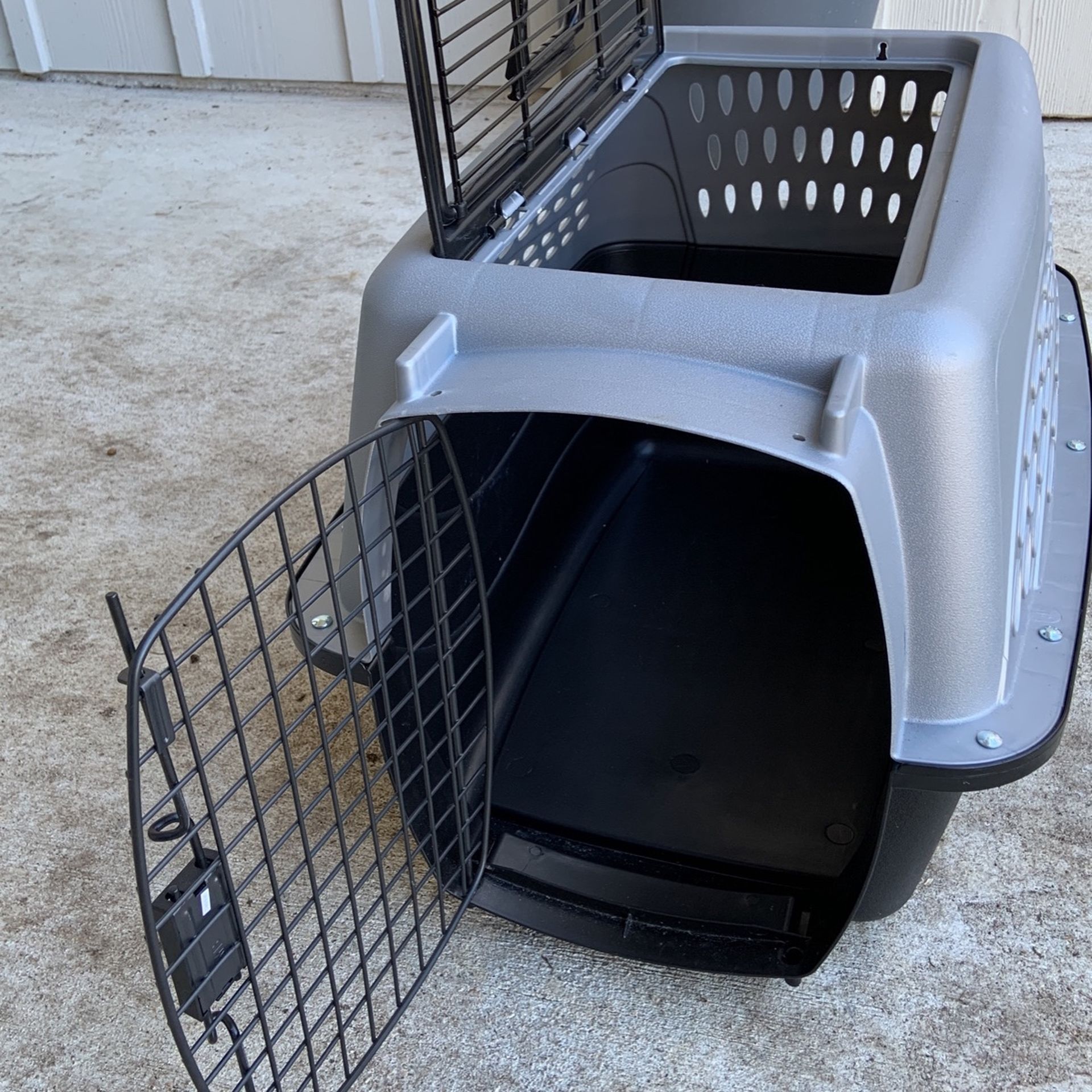 Dog Crate, Carrier, 2 Opening, Top Open, Puppy, Cat, Car Box