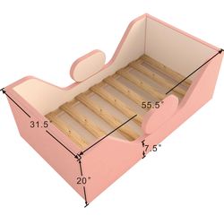 Girl toddler bed. Mattress included