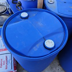 55gal Plastic Barrel $30 Each
