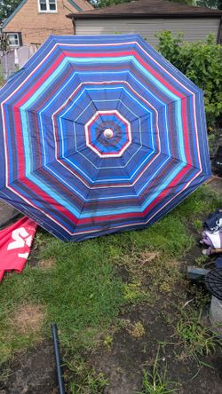 Umbrellas nautica 6', revolution brewing 6', stiegl 6', Samuel Adams 7', $20 each