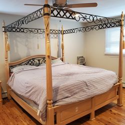 King Size Bedroom Set (Bed, Dresser, Armoire, 2 Night Stands)