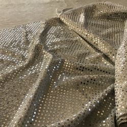 Silver Sequin  Fabrick 2 1/2 Yards
