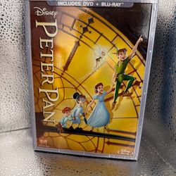 Peter Pan (Blu-ray/DVD, 2013, 2-Disc Set, Diamond Edition) With Slipcover!