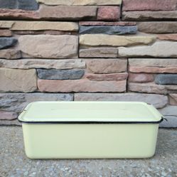 Vintage Norge Hydrovoir Enameled Refrigerator Pan/Lid 