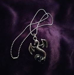 Stainless Steel Dragon Pendant/Necklace