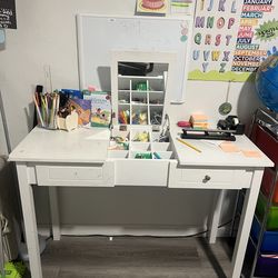 White desk