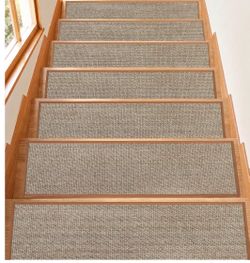 🔥 MUST GO! 15-Pack Non-Slip Stair Treads 9×30” Light Gray – New Open Box
