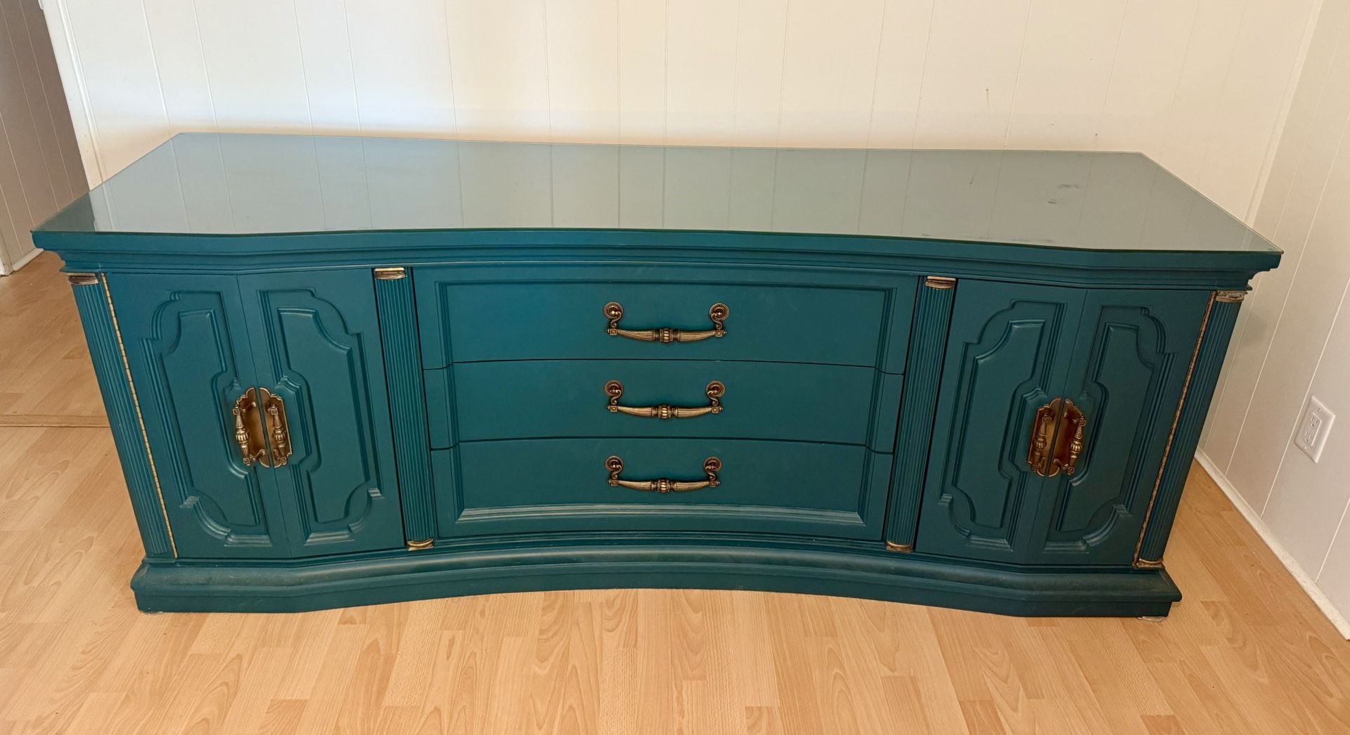 Vintage Dresser, Armoire, and Night Stand