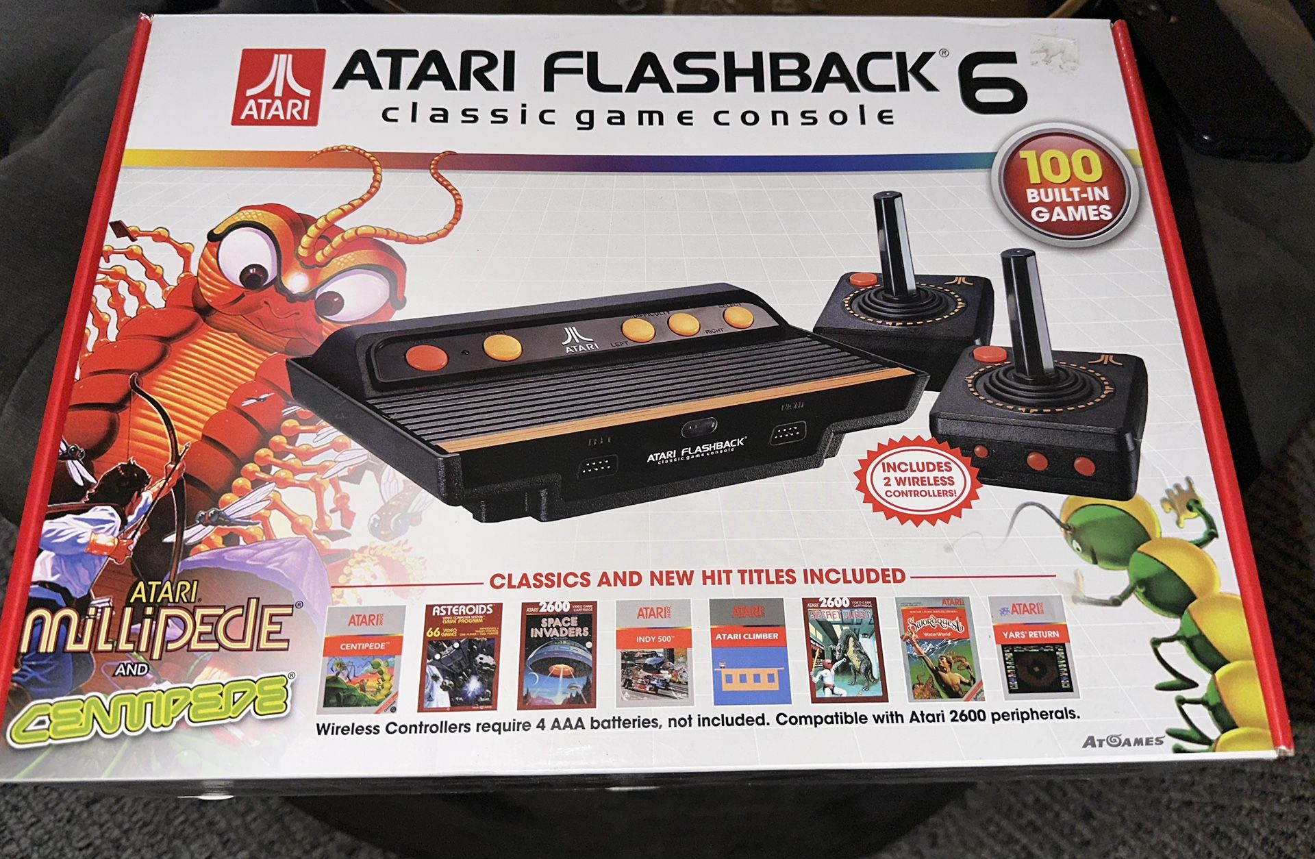 New Atari Flashback Six. Video Game. Wireless Controllers. Makes A Great Gift.