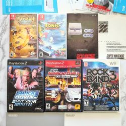 Nintendo And PlayStation Cases Manuals And Inserts NO GAMES