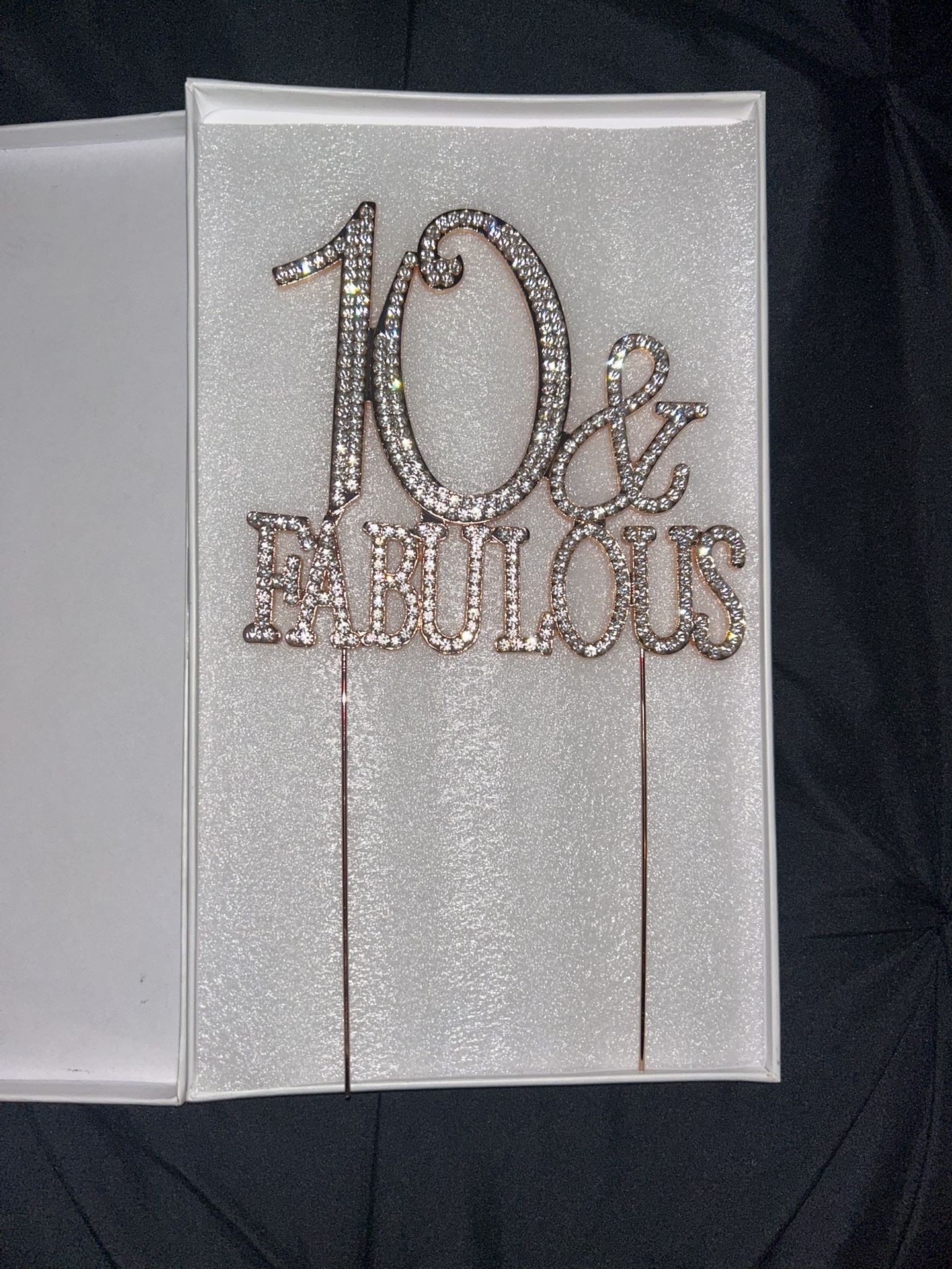 Cake Topper 10 & fabulous