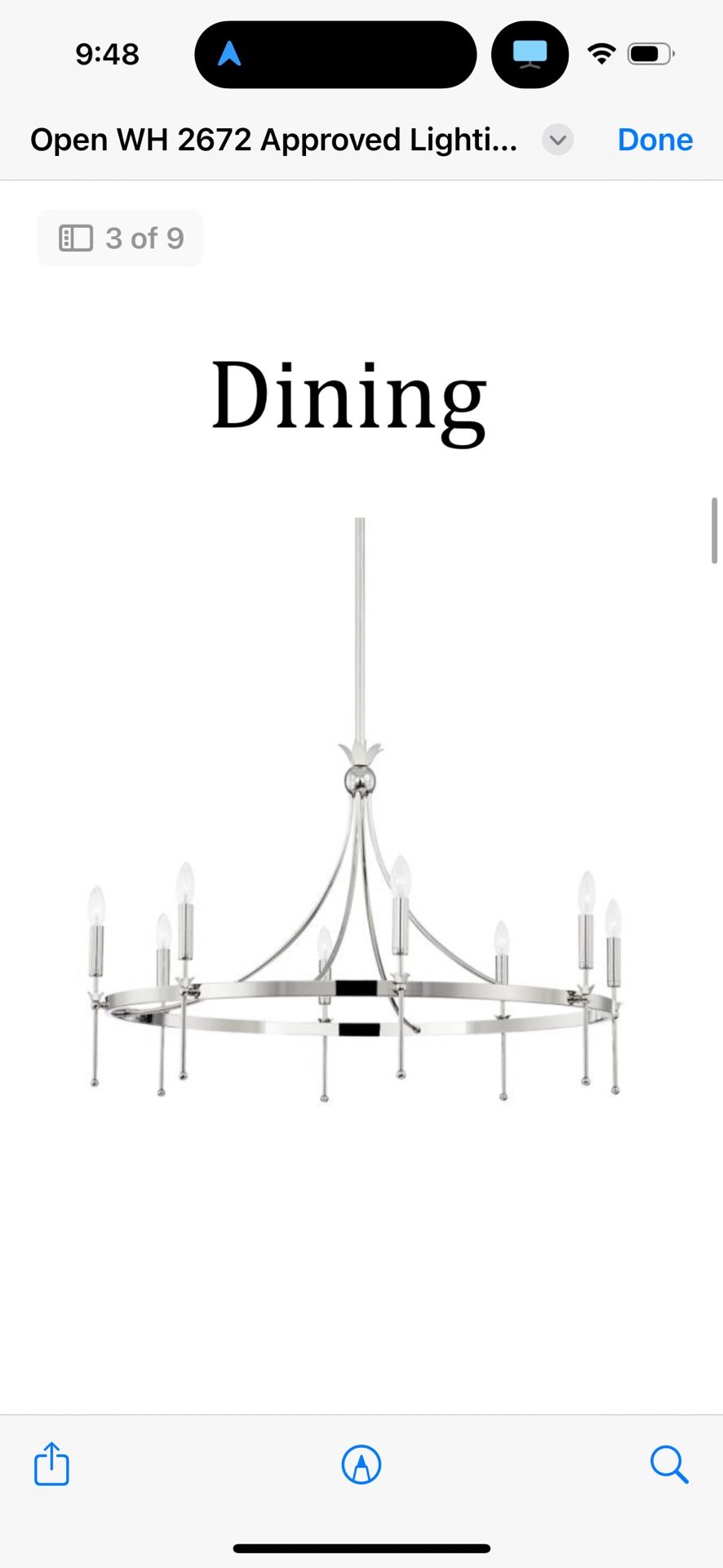 Hudson Valley Gates Chandelier 8 light, 38” Diameter, nickel finish