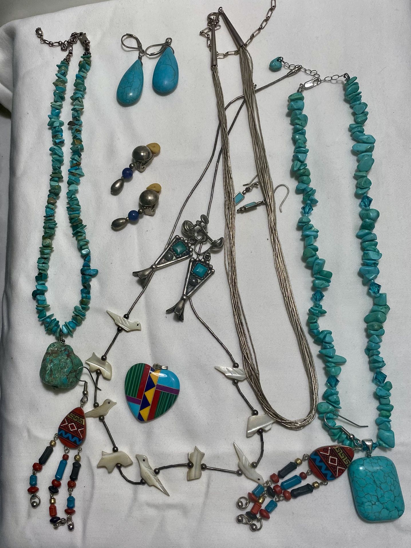 Native American/Turquoise stone Jewelry Lot