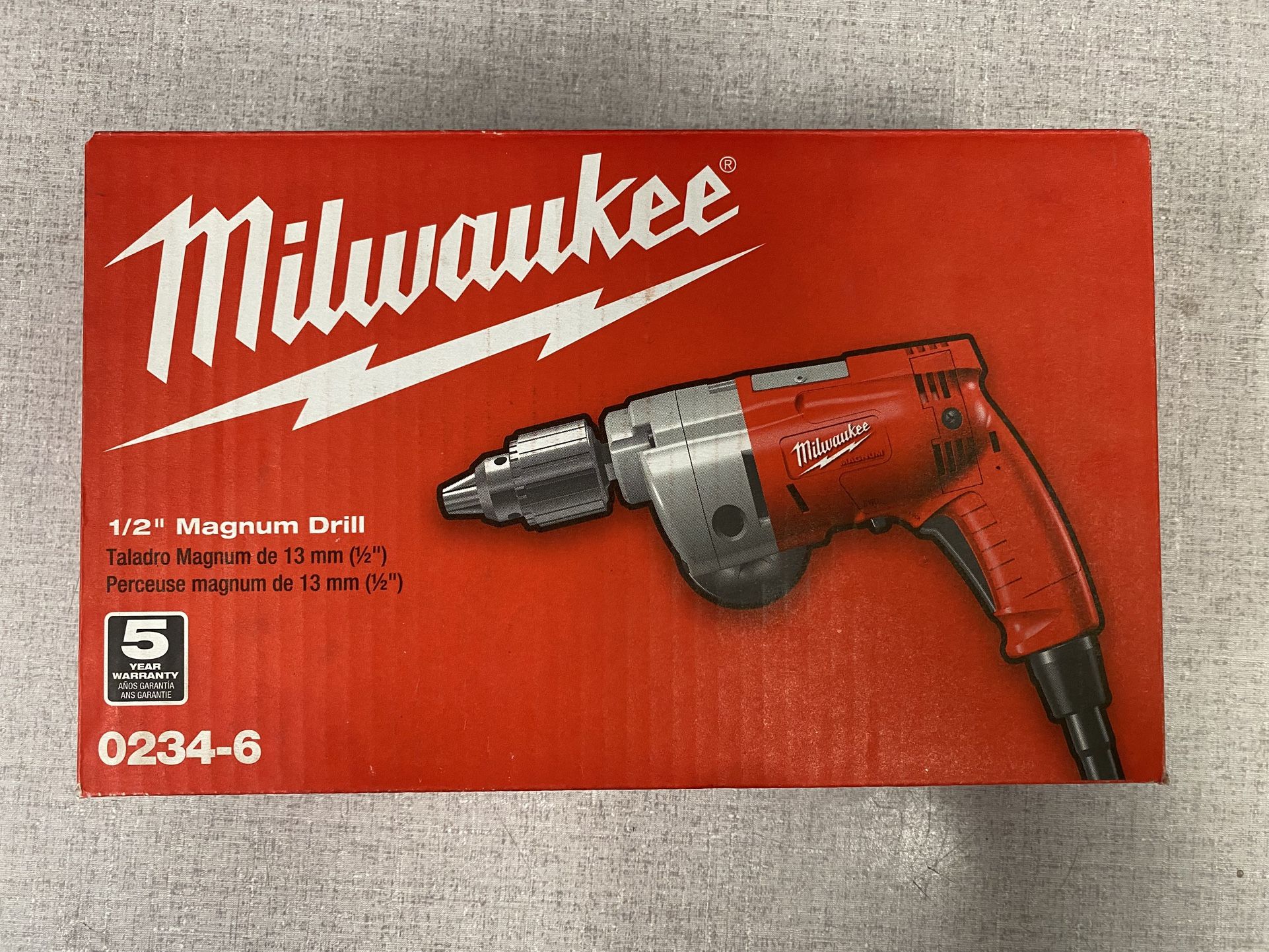 New Milwaukee 1/2" Magnum Drill