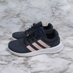 Adidas Women's Lite Racer CLN 2.0 Athletic Shoes Black w Pink Stripe  Size 8 Sneakers