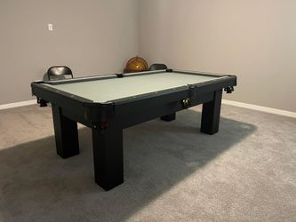 Modern Black Pool Table 