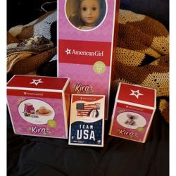 New In Boxes Or never Opened American Girl Doll Of The Year 2021 Kira And Clothes And Pet