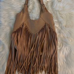 Vintage Fringed Shoulder Bag 