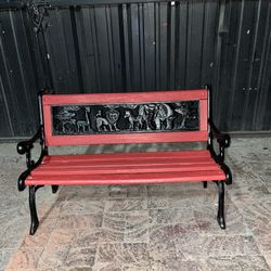 Kids Small Outdoor Garden Decor Bench