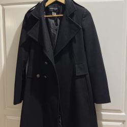 Ladies Wool Coat (Black)