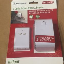 Westinghouse 2-Outlet Indoor Wireless Remote #T28068