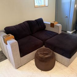 Lovesac Sactional with Accessories 