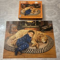 F.X. Schmid Boy's Best Friend 300 Piece Puzzle 18" x 24" No. 78842 Jigsaw 