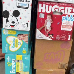 NEW A Size 1 Diapers Huggies Pampers Luvs 