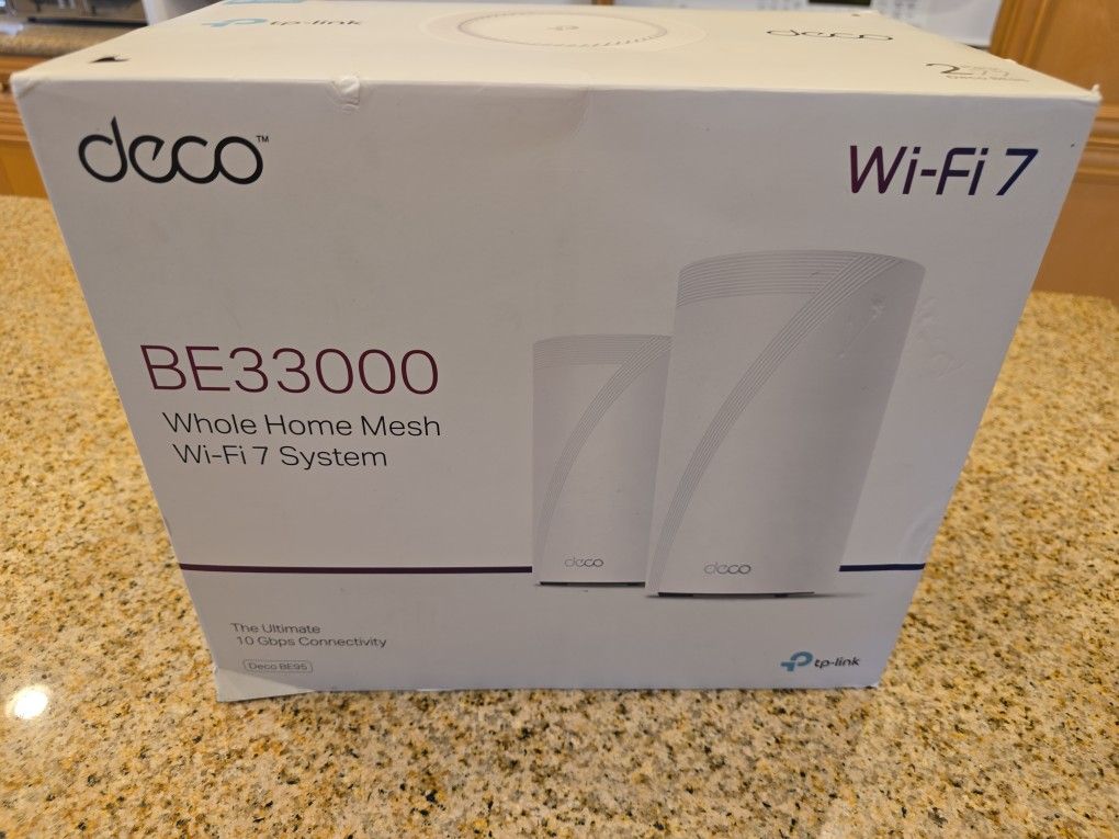 TP-Link Deco BE33000 Wi-Fi 7 Mesh Router (2pk) [LOT 1]