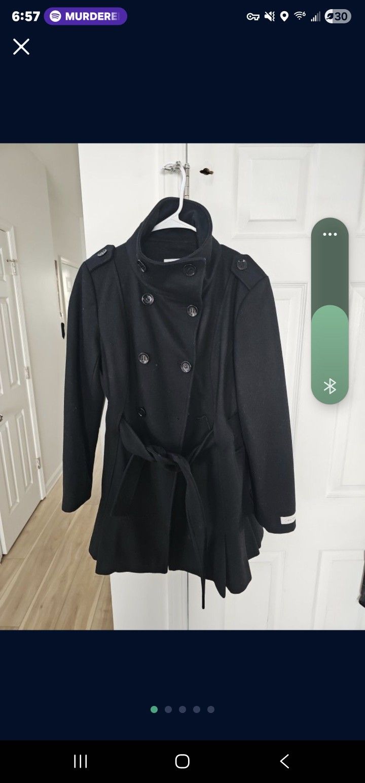 Calvin Klein Peacoat Sz Large