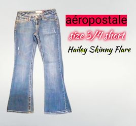 Aéropostale Size 3/4 Short Hailey Skinny Flare Jeans