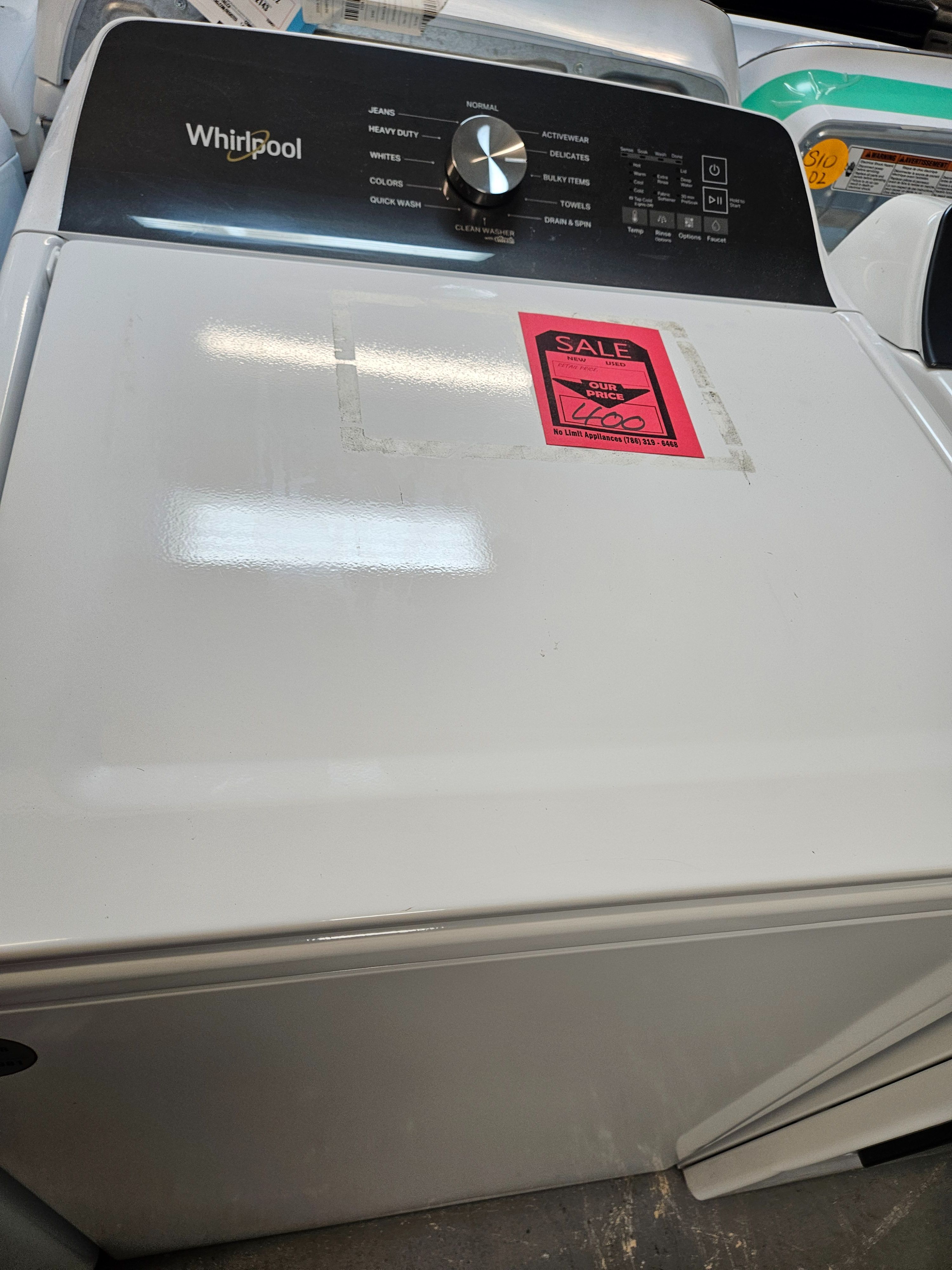Used Whirlpool Clothes Dryer, White