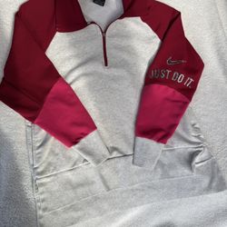 Nike dri-fit Pull Over Red Pink Size L