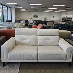 Leather Reclining Sofa - Jazlo 